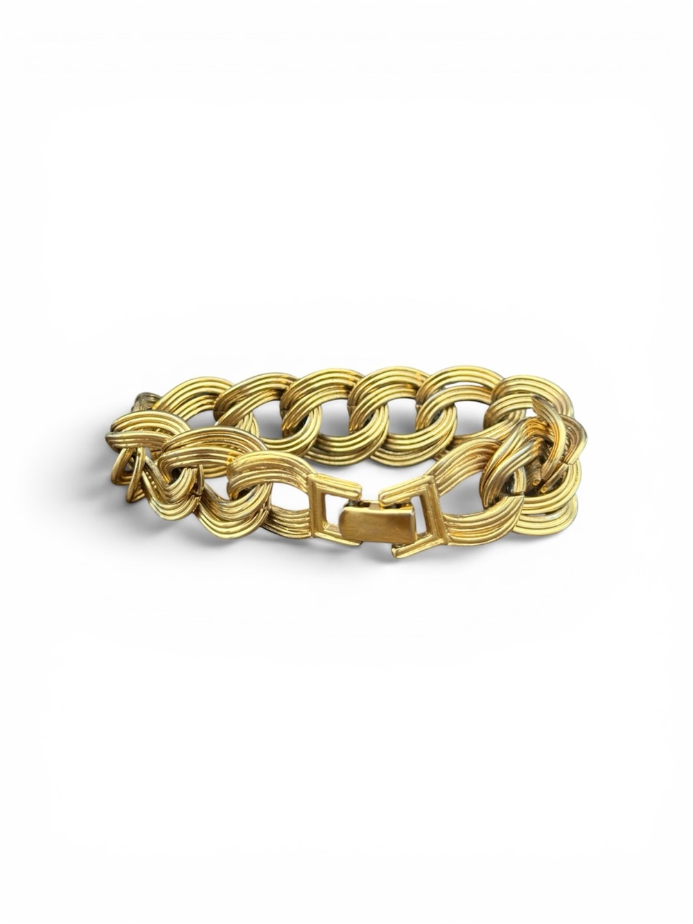Monet Gold Twisted Link Bracelet